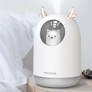USB 300ml Bear Air Humidifier Mini Touch Induction Quiet Aroma Diffuser Colorful Light For Home Office Car