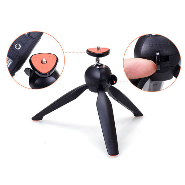 Yunteng YT-228 Mini Tripod Flexible Portable Stand Phone Holder for Phone Digital Camera SLR
