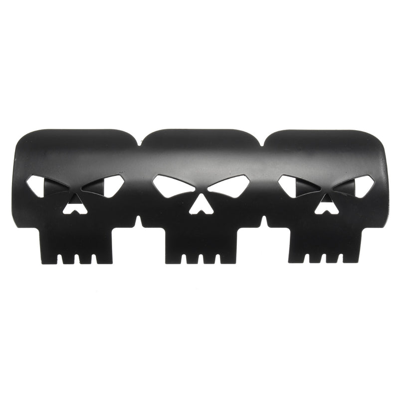7 1/4inch Universal Exhaust Muffler Pipe Heat Shield Cover Skull Style