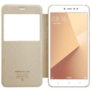 NILLKIN Sparkle PU Leather Case Window Smart Sleep Flip Cover For Xiaomi Redmi Note 5A Prime