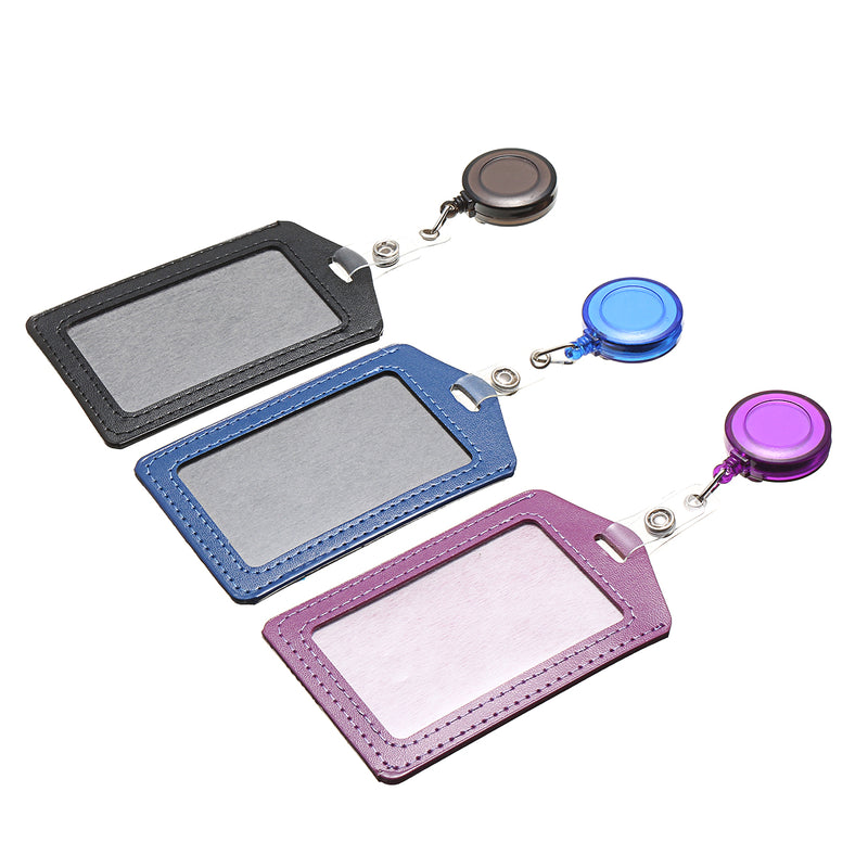 10pcs Retractable Lanyard ID Work Badge Card Holder Business Employee