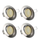 LUSTREON 5W 64 LED 490lm Round Recessed Ceiling Down Light Dimmable Spotlight AC220V-240V