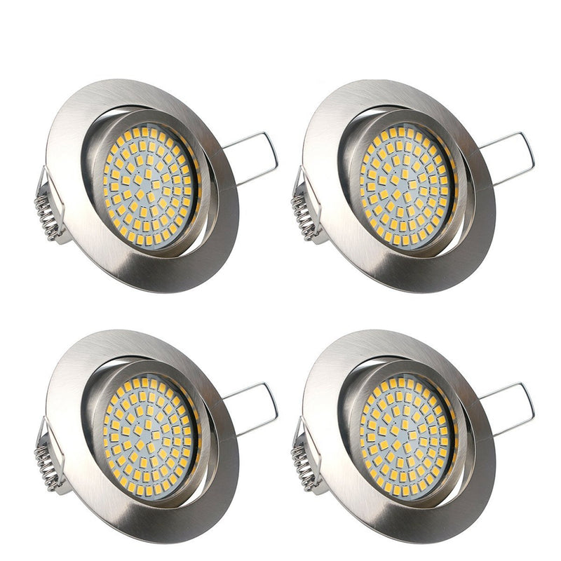 LUSTREON 5W 64 LED 490lm Round Recessed Ceiling Down Light Dimmable Spotlight AC220V-240V