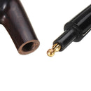 Man High-end Ebony Wooden Enchase Smoking Filter Pipe Long Handle Water Pipe