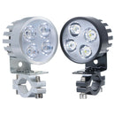 Universal Motorcycle Motorbike 4 LED Front Headlights Driving Fog Spot Lights