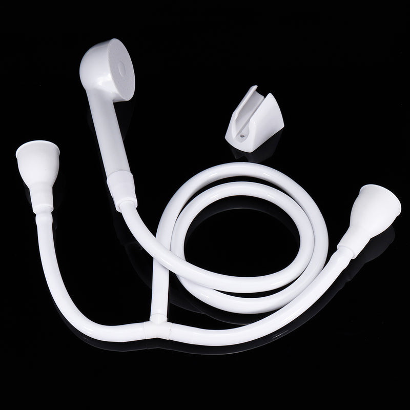 Double Tap Shower Spray Hose Bath Tub Sink Spray Attachment Head Pet Washing Easy Tap Shower Spray Kit