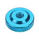 Suleve M3AN12 10Pcs M3 Knurled Thumb Nut w/ Collar Screw Spacer Washer Aluminum Alloy Multicolor