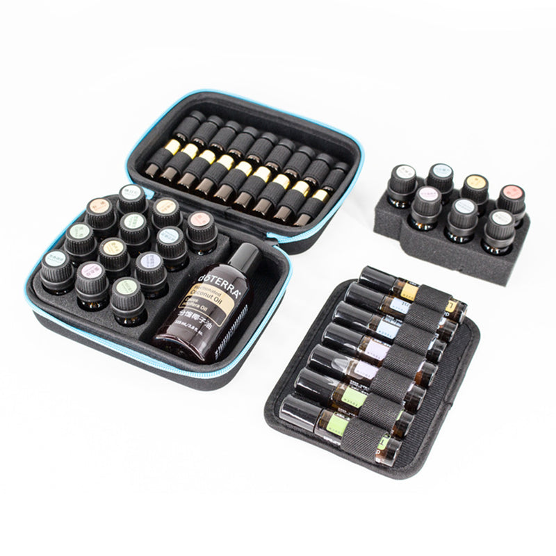 19 Bottles Aroma Essential Oil Storage Box Case Container Desktop Organizer Bag