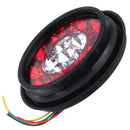 4Pcs 24V 16LEDs Car Turn Signal Lights Brake Stop Tail Lamps Waterproof Round For Truck Trailer Lorry
