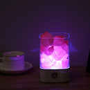 USB Power Supply Natural Himalayan Salt Lamp Unique Crystal Salts Night Light Home Bedroom Lighting