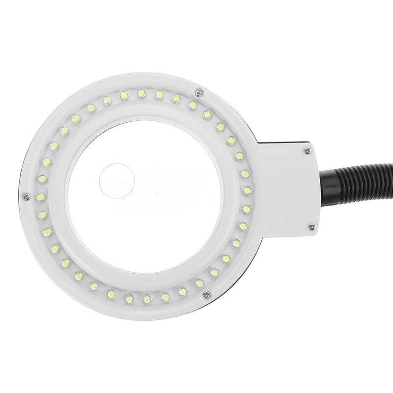 5X 10X Magnifying LED Lamp Magnifier Light Large Glass Lens Desktop Stand Craft