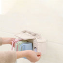 Bakeey Wall-mounted Toothbrush Holders Rack Automatic Toothpaste Dispenser Wash-Rinse Set