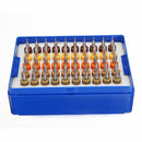 Drillpro 50pcs 0.25-0.45mm Tungsten Carbide Micro PCB Drill Bit Set for PCB Circuit Board