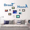 3D Dream House Multi-color DIY Shape Mirror Wall Stickers Home Wall Bedroom Office Decor