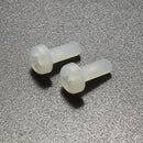 Suleve M3NP2 50Pcs M3 White Round Pillips Pan Head Plastic Nylon Screw Bolt 5/6/8/10/12/15/20/25mm Length