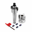 Drillpro MT3 FMB22 400R-50-22 Face End Mill with 4pcs Blue Nano APMT1604 Inserts
