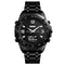 SKMEI 1464 Military OLED Display Compass Thermometer Waterproof Dual Display Quartz Watch Men Watch