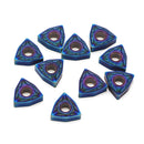 Drillpro 10pcs HRC45 Blue Nano WNMG080404 Carbide Insert for WWLNR/L MWLNR/L Turning Tool Holder