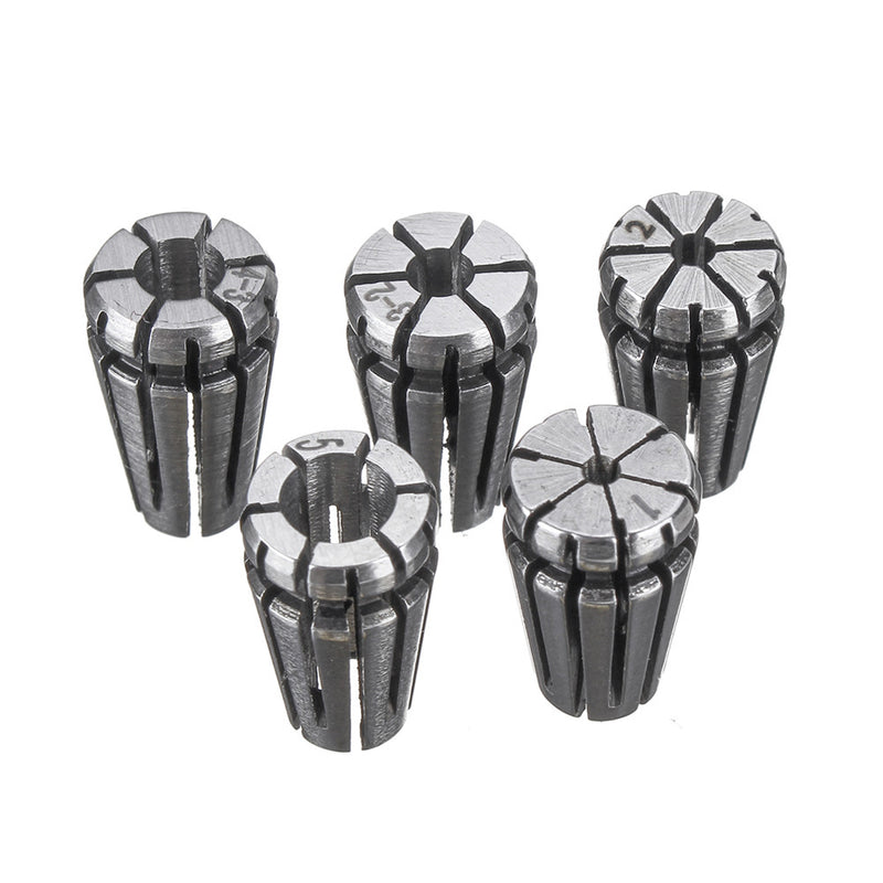 5pcs ER8 1-5mm Spring Collet Collet Chuck Set for CNC Milling Lathe Tools
