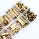 Suleve M4BH2 180Pcs M4 Male-Female Brass Hex Column Standoff Support Spacer Pillar for PCB Board