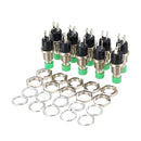 Wendao PBS-110 250V 1A 7mm Self-reset Switch NC Push Button Round 10pcs
