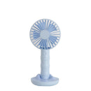 Well Star WT-F13 Portable Handheld Mini Fan USB Rechargeable Fan with Base Strong Wind Small Fan Mini Desktop Mobile Phone Holder Fans