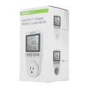 Smart Socket Large Screen Power Monitor Socket EU Plug Record Cumulative Kilowatt-hour Time and Electricity Expenses.