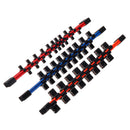 3Pcs Double-Sided Socket Holder Plastic Sleeve Frame 1/2-3/8-1/4 Million With Socket Frame Strong Rack