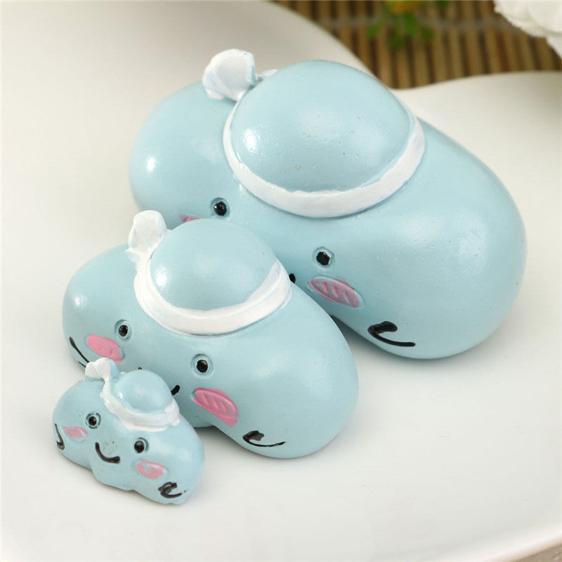 Micro Blue Clouds Landscape Resin Potted Plant Microlandschaft Garden DIY Ornaments