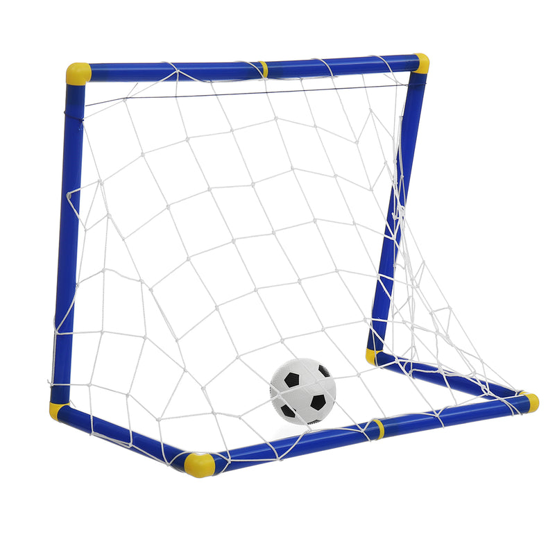 60cm Kids Football Soccer Goals Portable Posts Nets Frame Ball Pump Indoor Outdoor Set Children Play Fun Toys