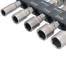 9pcs 1/4 Inch Hex Shank Power Nut Driver Drill Bit Set 5-13mm Socket Wrench