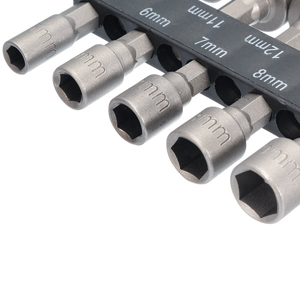 9pcs 1/4 Inch Hex Shank Power Nut Driver Drill Bit Set 5-13mm Socket Wrench