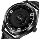 MEGIR MG1067 Fashion Casual Men Calendar Function Leather Watch Band Quartz Wrist Watch