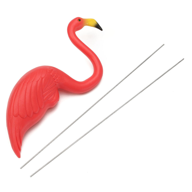 Plastic Red Flamingo Lawn Figurine Garden Yard Grassland Party Ornament Decorations