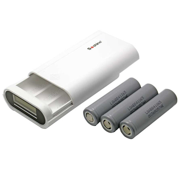 2 in1 Soshine E5 LCD Display Rapid Smart 18650 Battery Charger & Mobile Power Bank