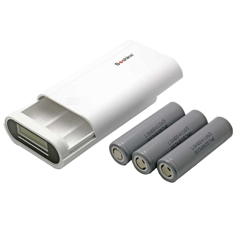 2 in1 Soshine E5 LCD Display Rapid Smart 18650 Battery Charger & Mobile Power Bank