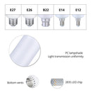 E27 E14 E26 E12 B22 7W Flame Effect 2835SMD 3 Modes LED Rainbow Light Bulb AC85-265V