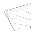 2pcs Navigation Triangular Protractor 300mm Acrylic Hypotenuse Nautical Squares
