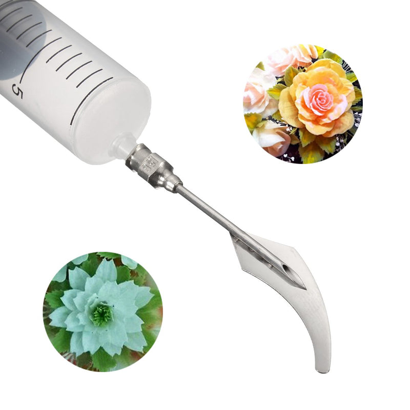 3D Jelly Flower Art Tools Syringe 3D Gelatin Cake Syringe Art Tools Kit 10Pcs