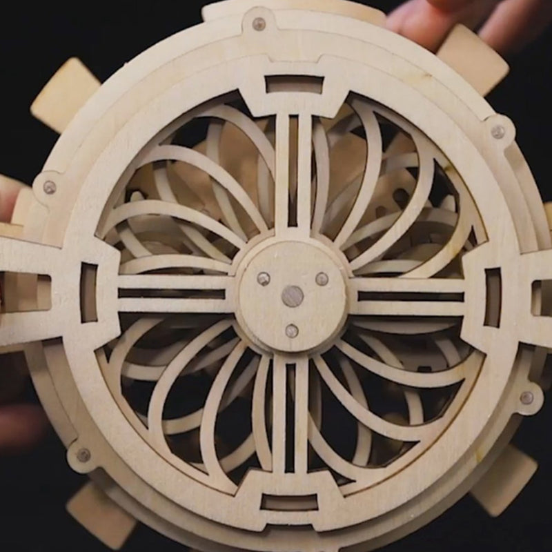 3D Self-Assembly Wooden Perpetual Calendar Mechanical Gears Building Kits Puzzle Building Model Gift