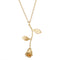 Trendy Three-color Rose Flower Pendant Necklace Valentine's Day Gift Ladies Jewelry