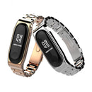 Mijobs Replacement Strap Metal Screwless Stainless Steel Wristband for Mi Band 3