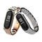 Mijobs Replacement Strap Metal Screwless Stainless Steel Wristband for Mi Band 3