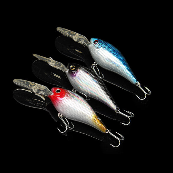 Maxcatch 1pc 7cm 17.5g Bass Crankbaits With Hook 0-2m Depth Fishing Lure Tackle