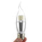 Dimmable E27 E14 E12 7W 60 SMD 3014 LED Pure White Warm White Sliver Candle Light Lamp Bulb AC110V