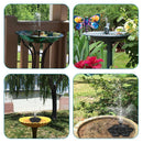 Garden Mini Floating Solar Power Water Pump Fountain 4 Sprayers Garden Ponds Floating Decoration Kit