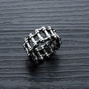 Personality Bicycle Chain Ring Motorcycle Chain Titanium  Steel  Ring