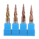 Drillpro R0.25-R2.0 *30.5*D6*75L 2 Flutes Taper Ball Nose End Mill HRC50 Milling Cutter
