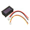10pcs Mini Digital Voltmeter Ammeter DC 100V 10A Panel Amp Volt Voltage Current Meter Tester 0.56" Red Red Dual LED Display