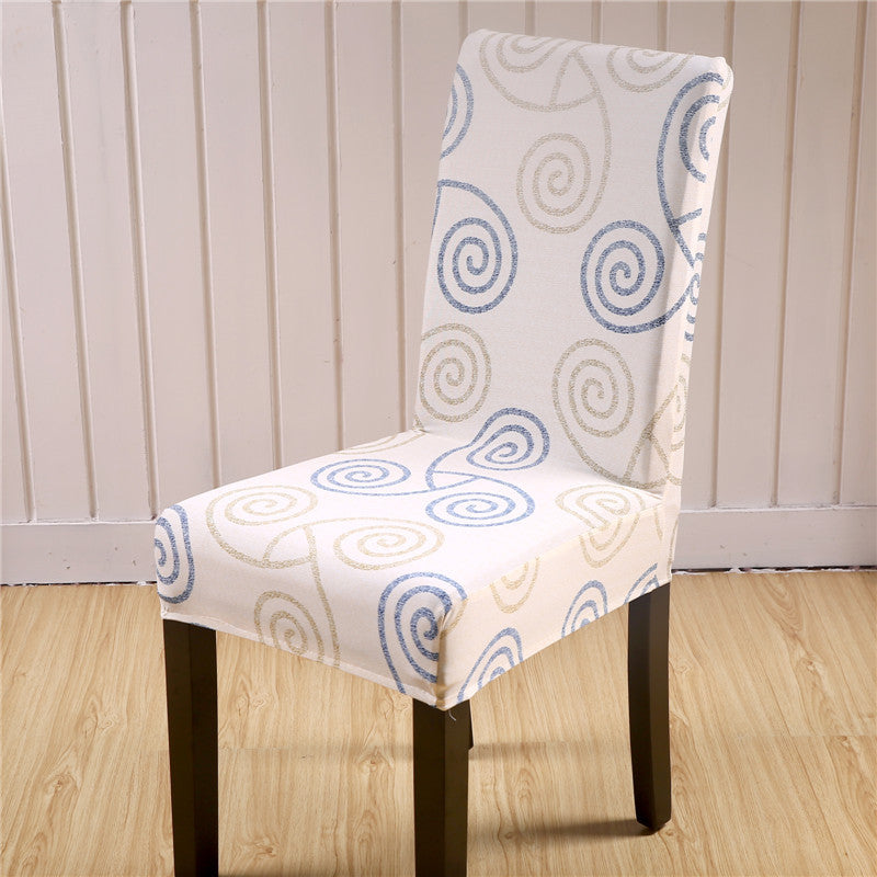 Honana WX-915 Elegant Flower Landscape Elastic Stretch Chair Seat Cover Dining Room Home Wedding Decor